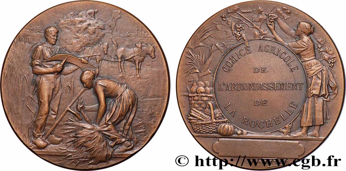 III REPUBLIC Médaille, Comice agricole AU