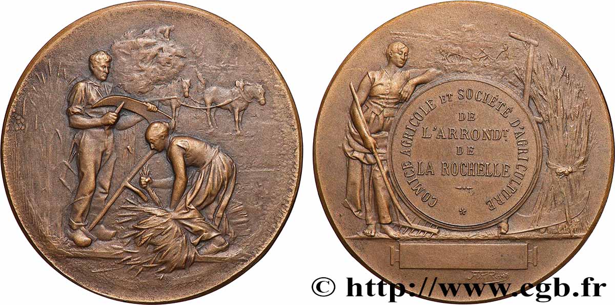TROISIÈME RÉPUBLIQUE Médaille, Comice agricole et société d’agriculture SUP