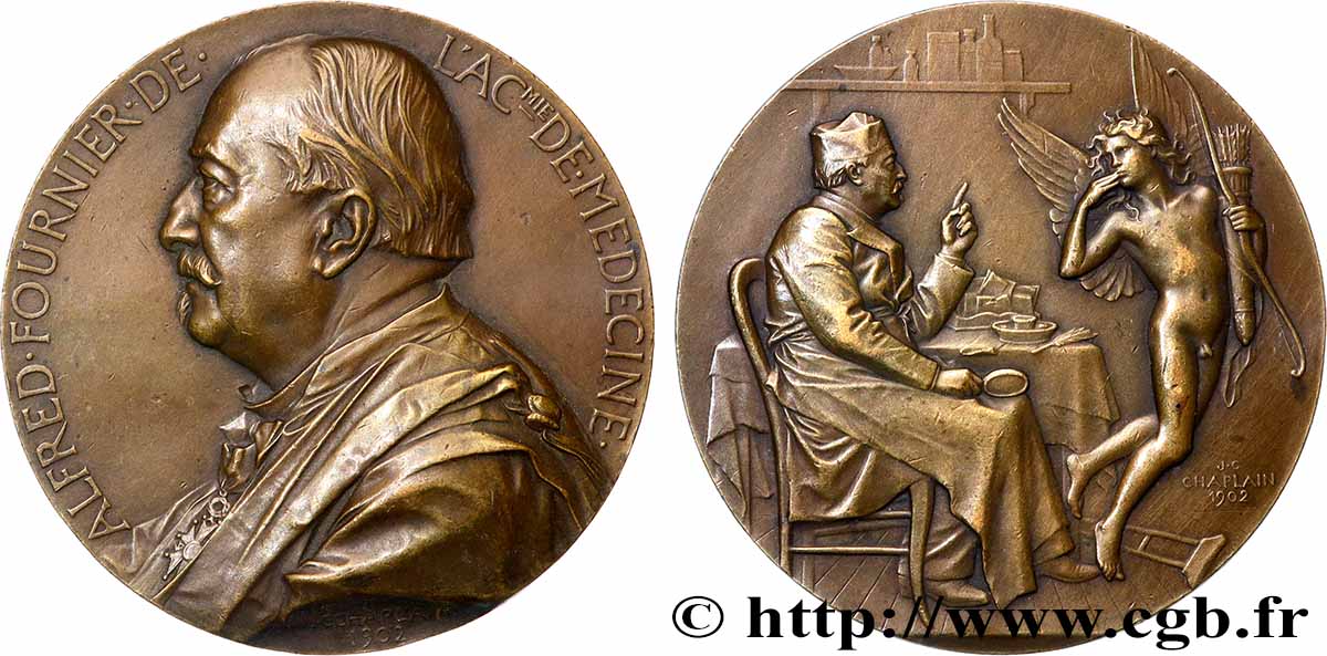 III REPUBLIC Médaille, Jean-Alfred Fournier AU