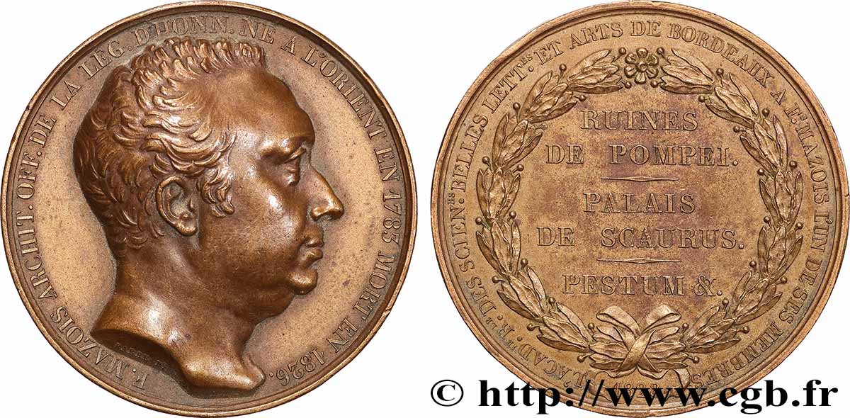 CHARLES X Médaille, Charles François Mazois AU