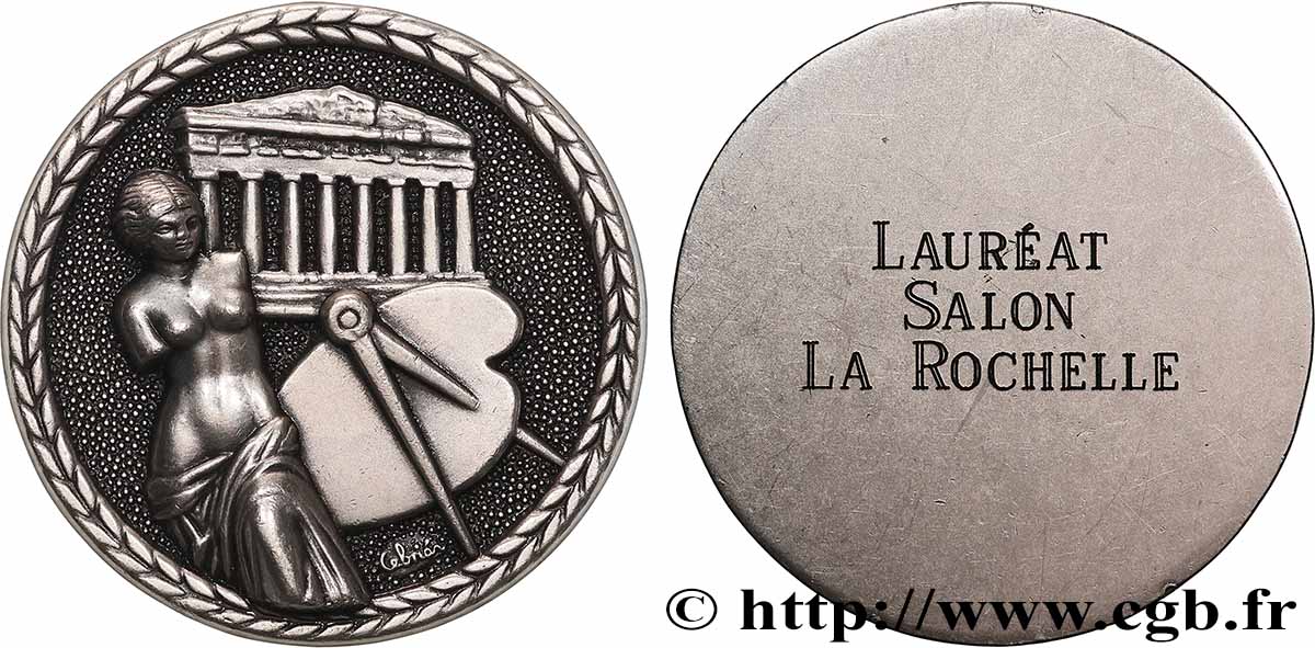 CINQUIÈME RÉPUBLIQUE Médaille, Salon, Lauréat TTB+