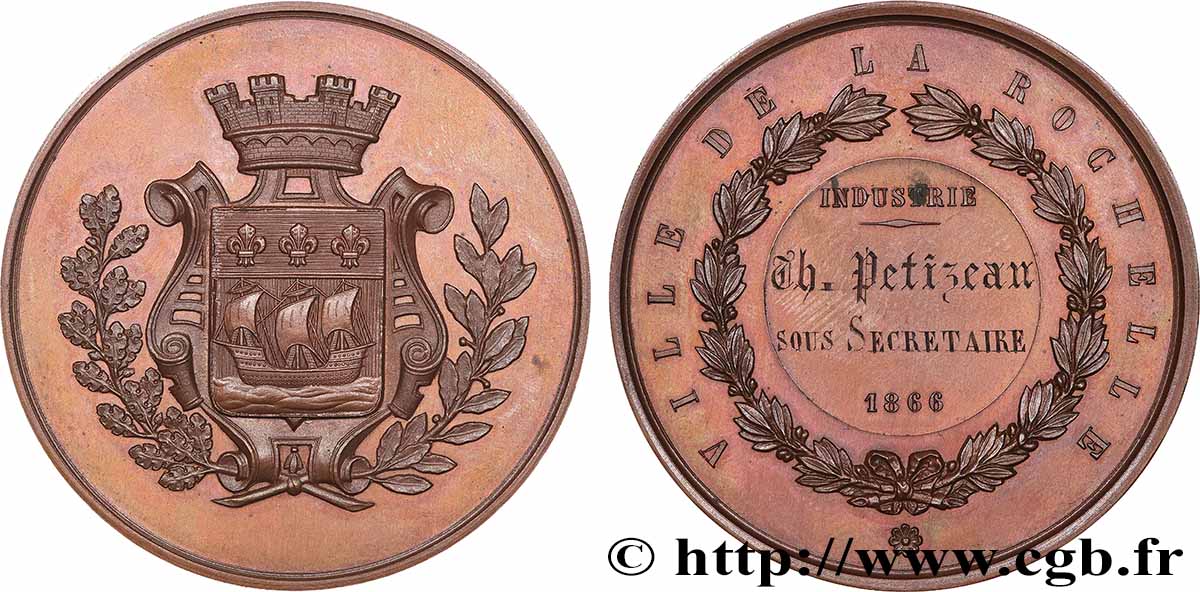 SECOND EMPIRE Médaille, Industrie SUP+/SUP