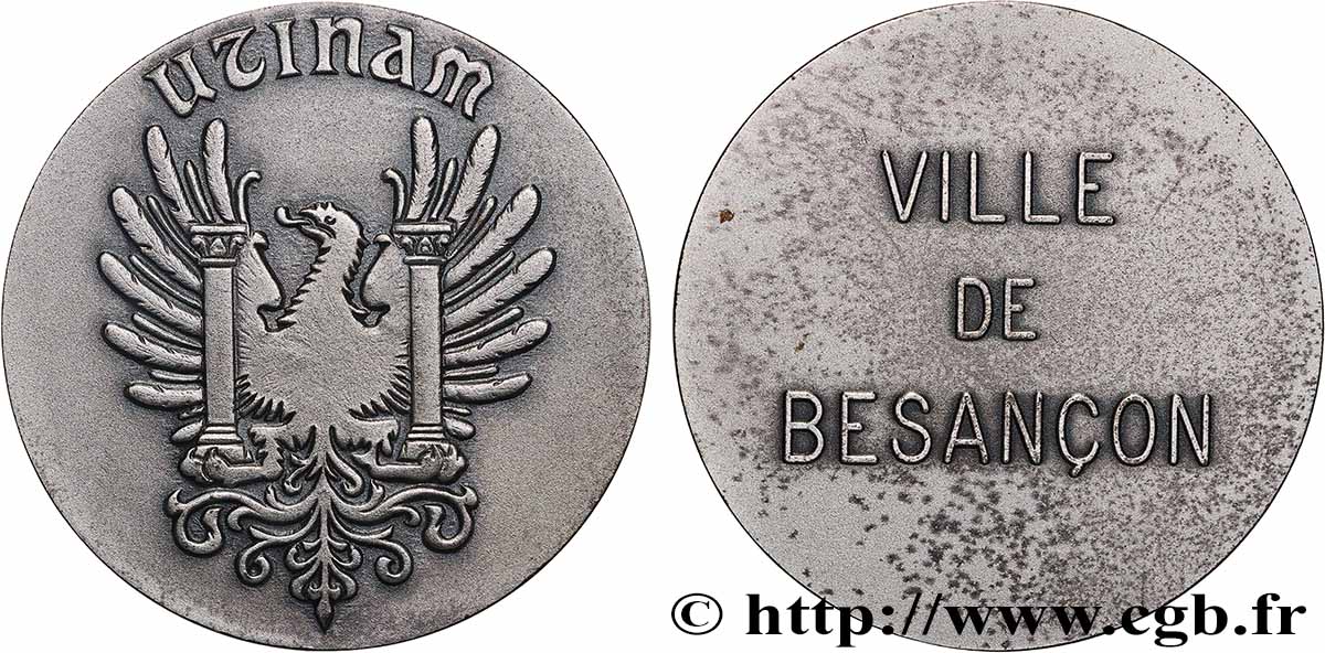 V REPUBLIC Médaille, Ville de Besançon AU