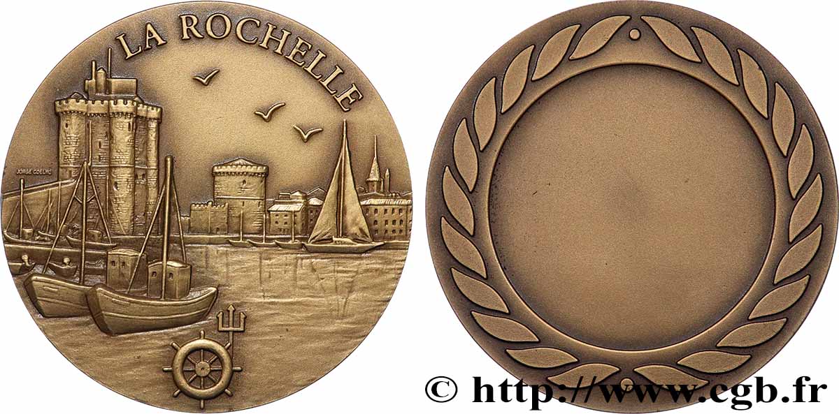 CINQUIÈME RÉPUBLIQUE Médaille, offerte par la ville SUP