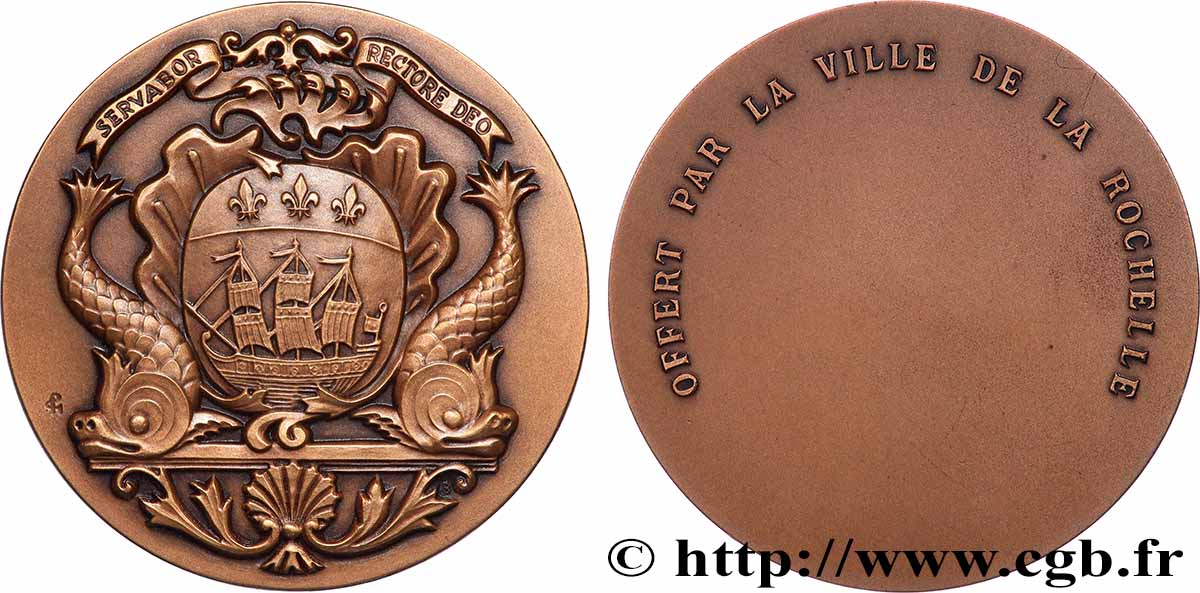 AUNIS ET LA ROCHELLE Médaille, offerte par la ville AU