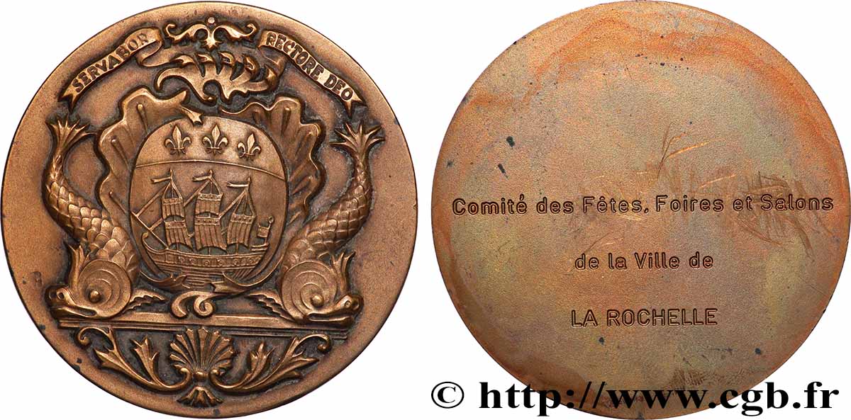AUNIS ET LA ROCHELLE Médaille, Comité des fêtes, foires et salons SUP/TTB+