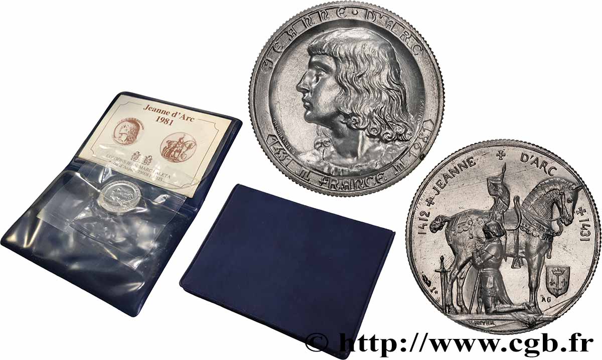 VARIOUS CHARACTERS Médaille, Jeanne d’arc fST