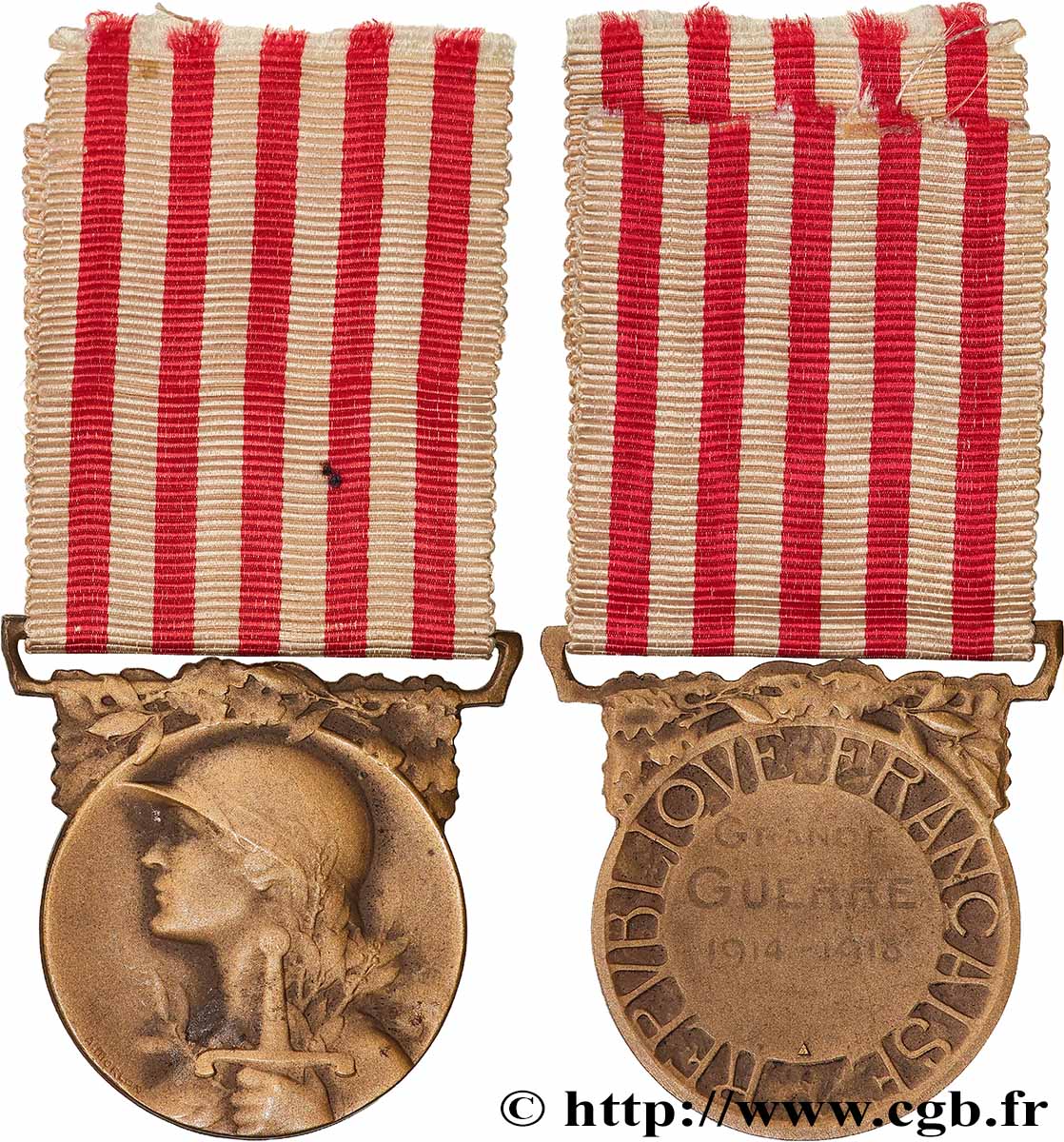 TERZA REPUBBLICA FRANCESE Médaille commémorative de la guerre 1914-1918 q.SPL