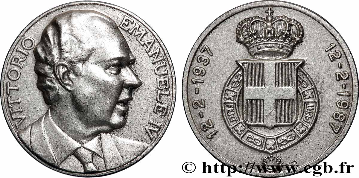ITALIEN Médaille,Victor-Emmanuel de Savoie fVZ