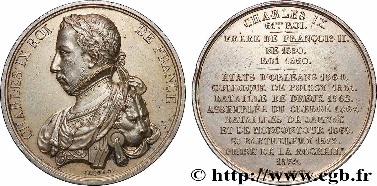 LOUIS-PHILIPPE I Médaille, Roi Charles IX AU