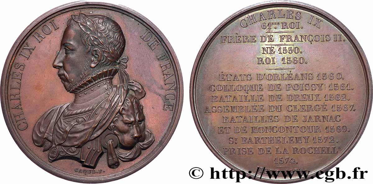 LOUIS-PHILIPPE I Médaille, Roi Charles IX MS