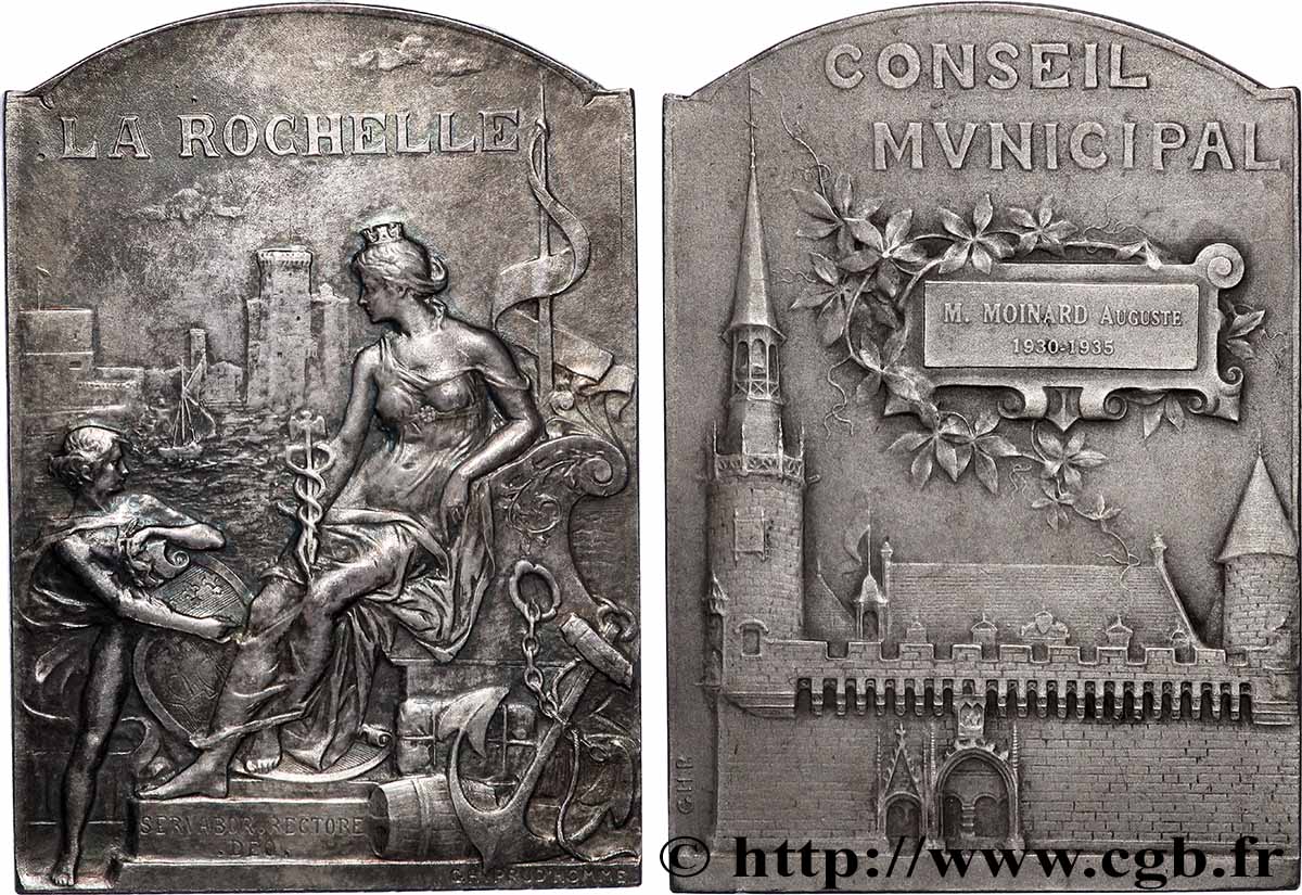 TROISIÈME RÉPUBLIQUE Plaquette, Conseil municipal TTB+