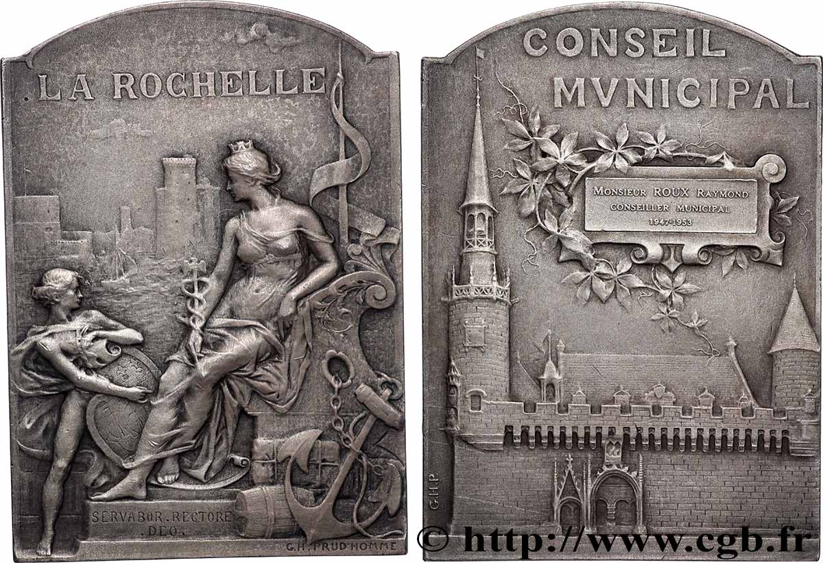 QUATRIÈME RÉPUBLIQUE Plaquette, Conseil municipal TTB+/SUP