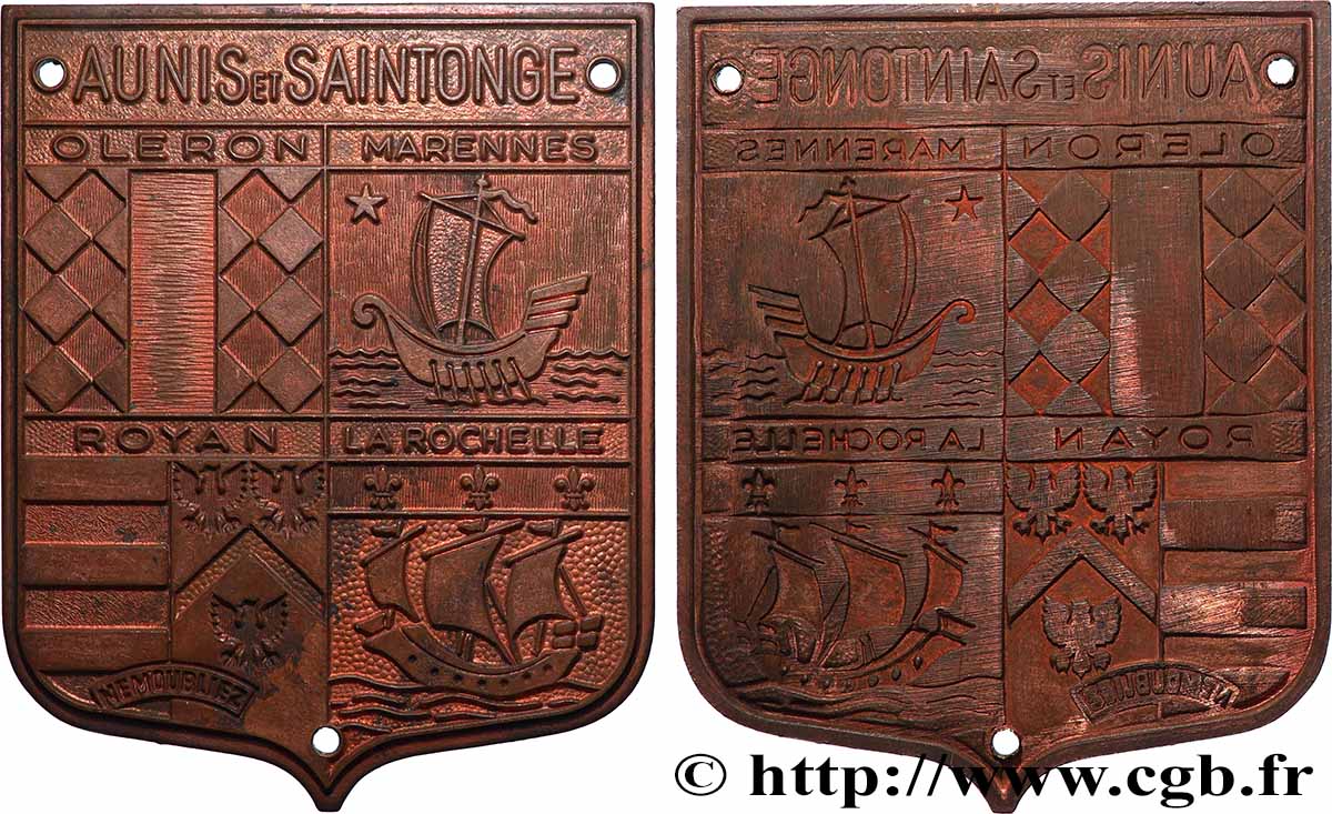 AUNIS ET LA ROCHELLE Plaquette, Aunis et Saintonge TTB+