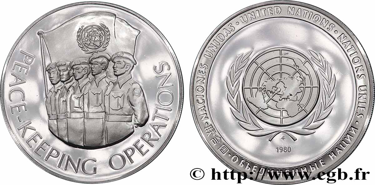 LES MÉDAILLES DES NATIONS DU MONDE Médaille, Maintien de la paix SPL