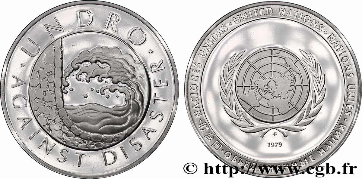 LES MÉDAILLES DES NATIONS DU MONDE Médaille, Contre les désastre SPL