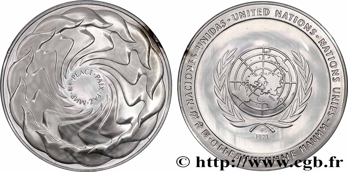 LES MÉDAILLES DES NATIONS DU MONDE Médaille, Paix fST