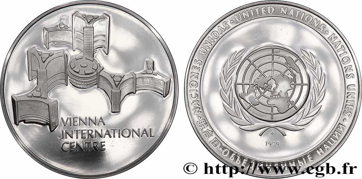 LES MÉDAILLES DES NATIONS DU MONDE Médaille, Vienna International Centre SPL
