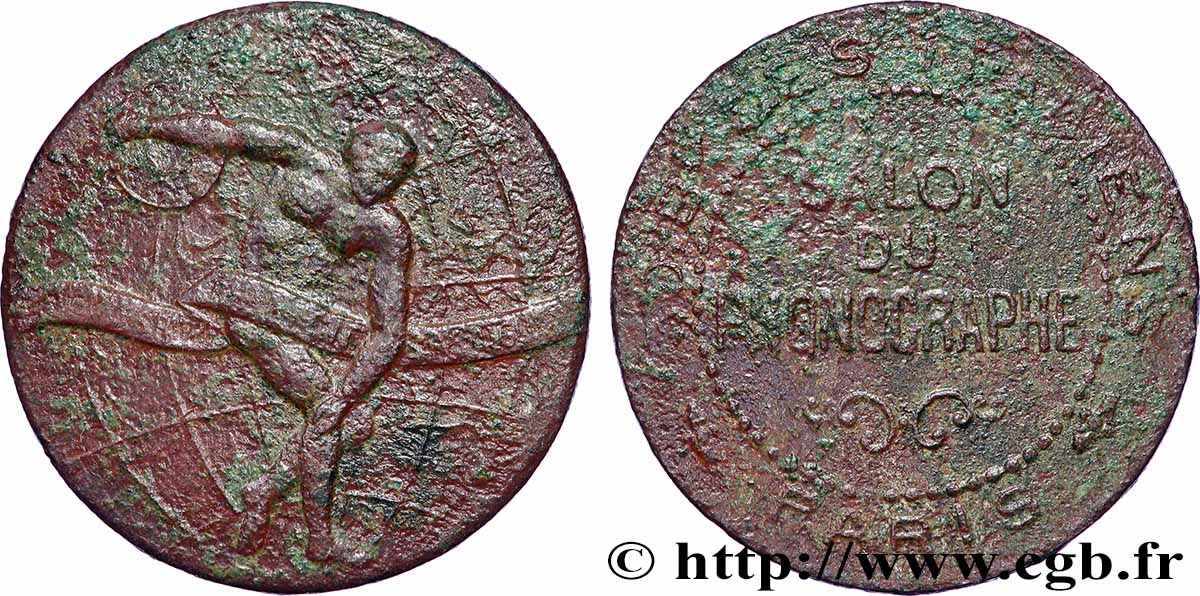 TROISIÈME RÉPUBLIQUE Médaille (jeton d’automate), Salon du Phonographe B