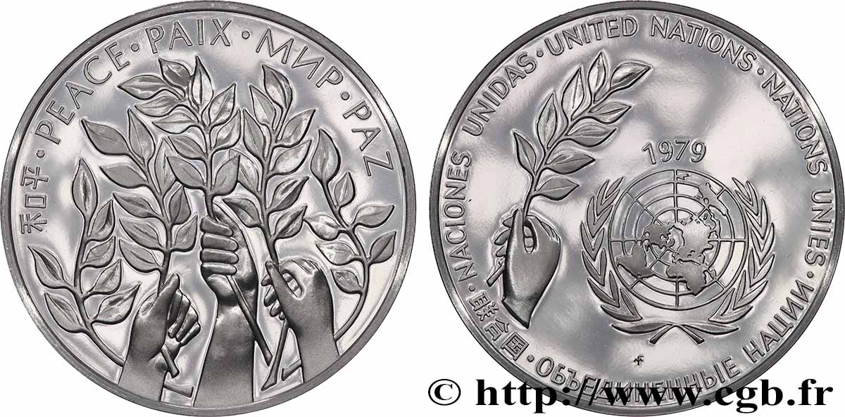 LES MÉDAILLES DES NATIONS DU MONDE Médaille, Paix SPL