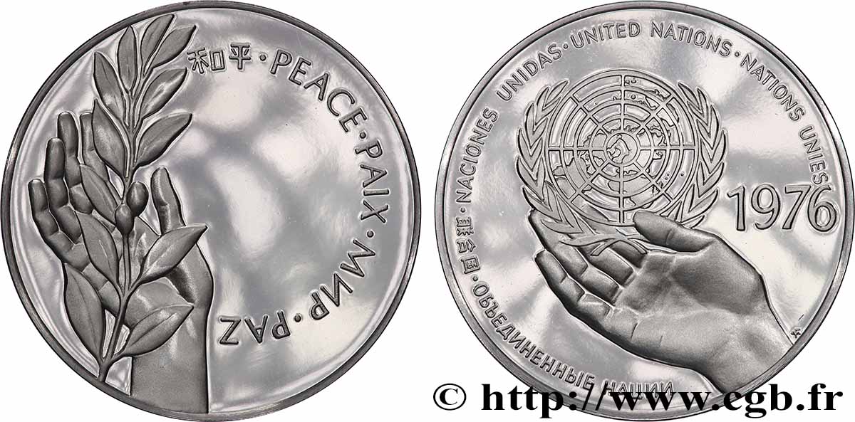 LES MÉDAILLES DES NATIONS DU MONDE Médaille, Paix VZ