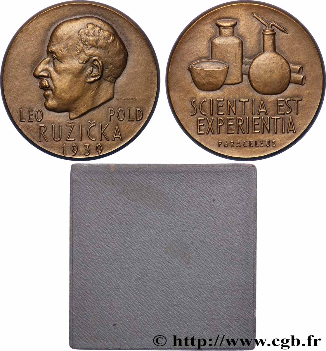 SCIENCE & SCIENTIFIC Médaille, Prix nobel, Lavoslav Ružička AU