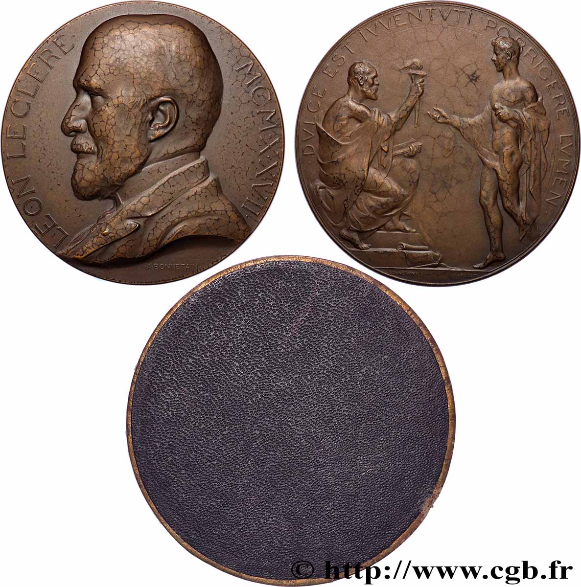 BELGIEN Médaille, Léon Leclère fVZ
