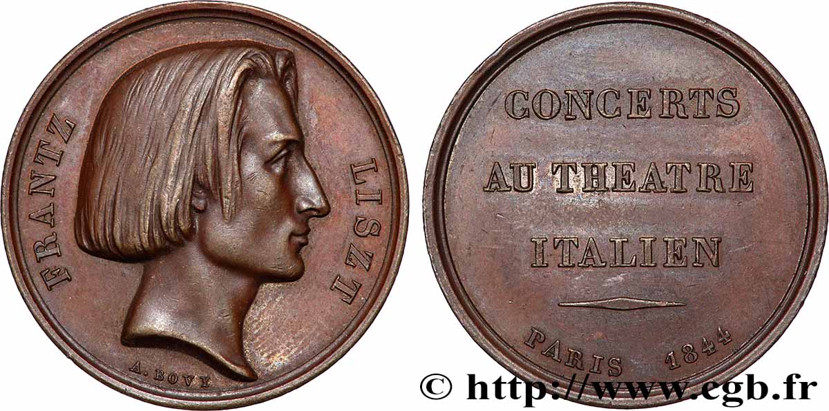 LOUIS-PHILIPPE Ier Médaille, Frantz Litz, Concerts au théâtre TTB+