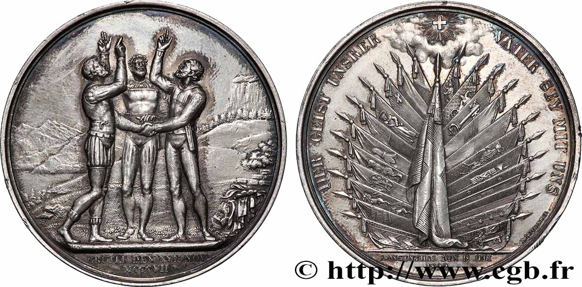 SUIZA - CANTÓN DE BERNA Médaille, Fête des officiers fédéraux à Langenthal MBC+