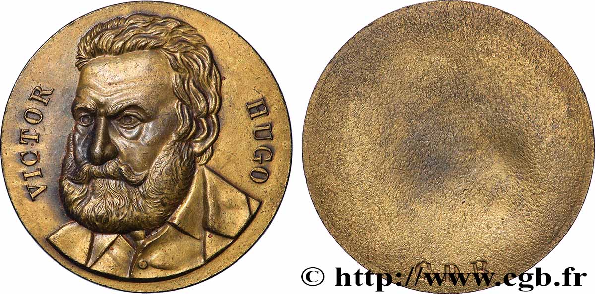 LITERATURE : WRITERS - POETS Médaille, Victor Hugo AU