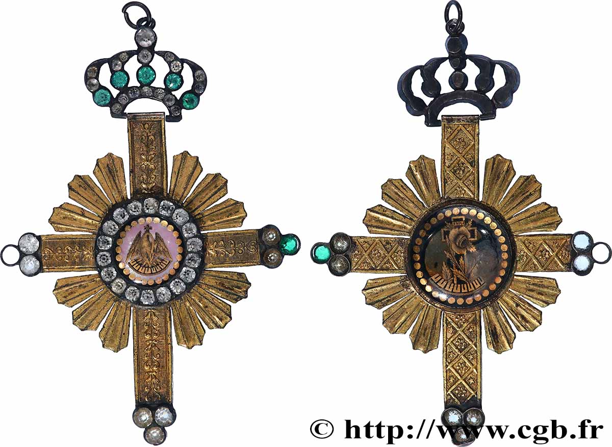 FREEMASONRY Bijou médaille, Croix, Loge indéterminé AU