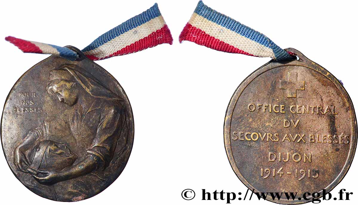 TROISIÈME RÉPUBLIQUE Médaille, Office central du secours aux blessés TTB+