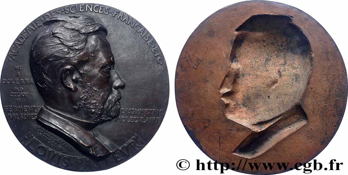 SCIENCES & SCIENTIFIQUES Plaque, Louis Pasteur EBC