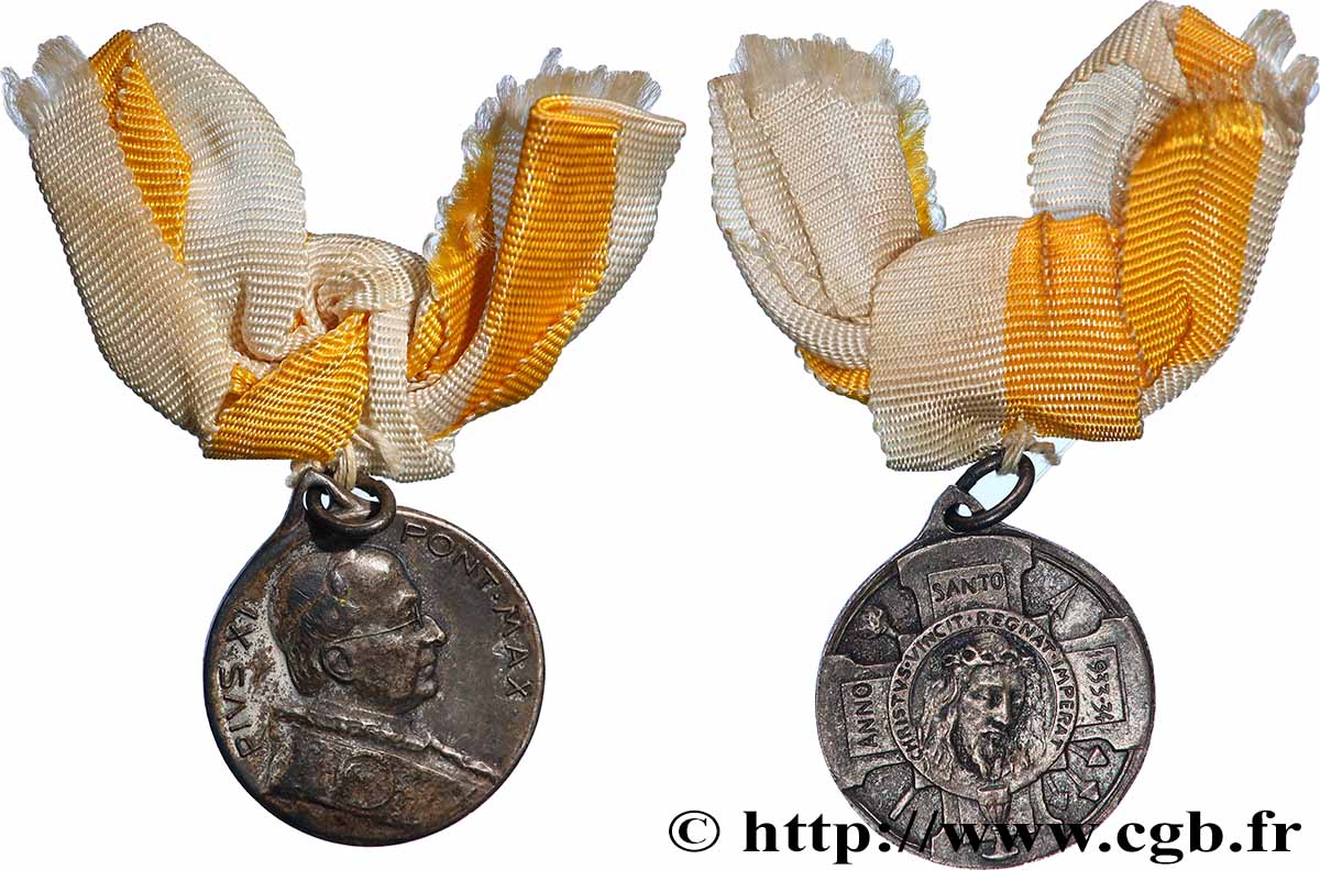 VATIKAN - PIE XI. (Achille Ratti) Médaille, Année sainte fVZ