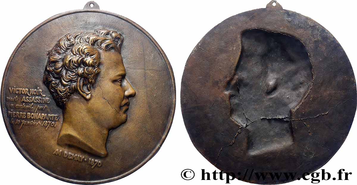 SECOND EMPIRE Plaque, Victor Noir TTB+