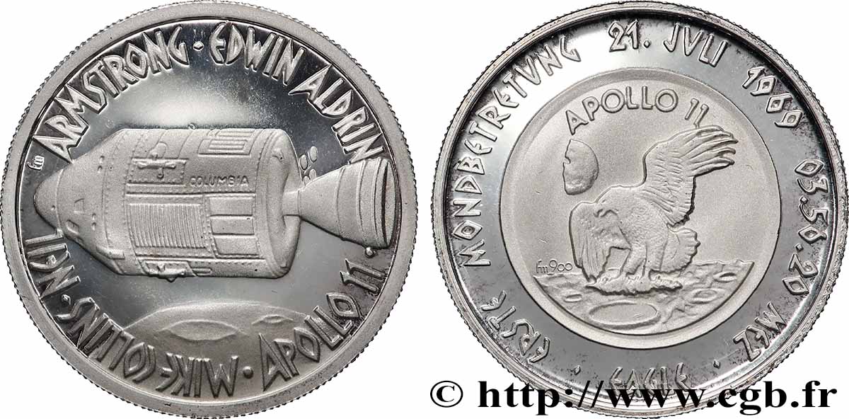 ÉTATS-UNIS D&nbsp;AMÉRIQUE Médaille, Apollo 11 TTB+