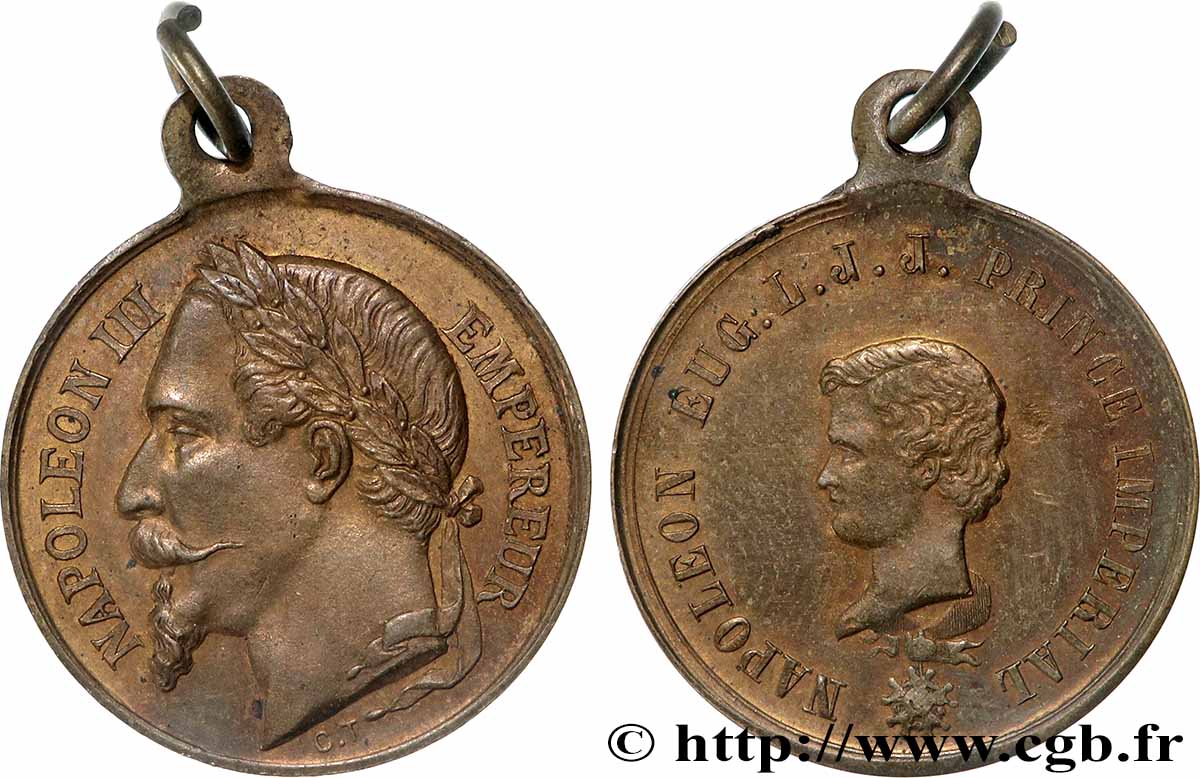 SECOND EMPIRE Médaille, Baptême du prince impérial TTB+