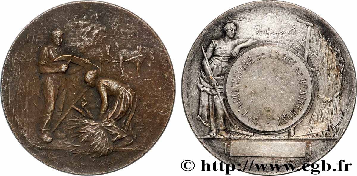 III REPUBLIC Médaille, Comice agricole  XF