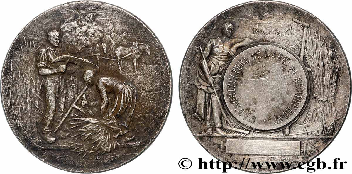 III REPUBLIC Médaille, Comice agricole  XF