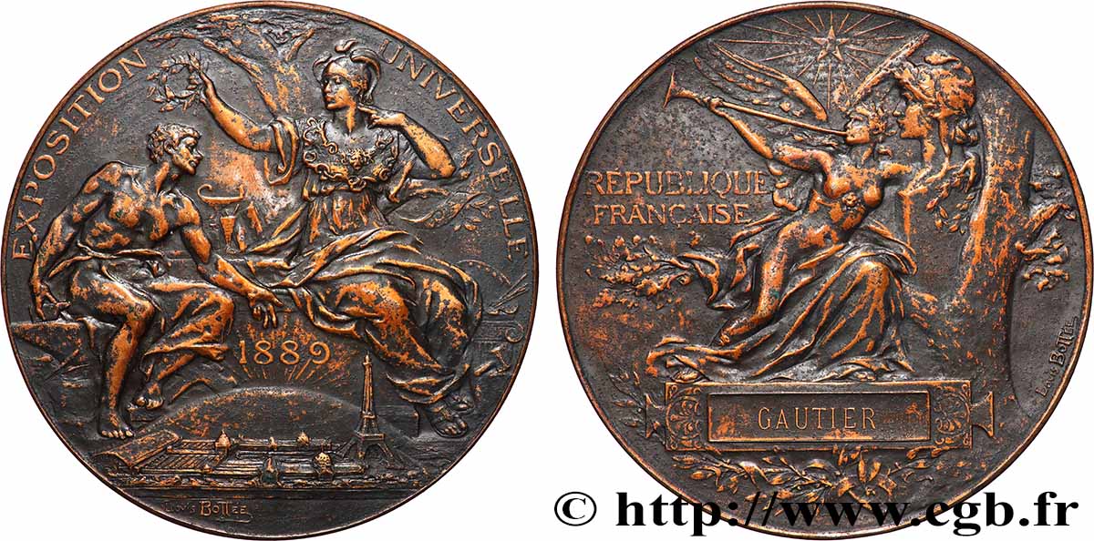 DRITTE FRANZOSISCHE REPUBLIK Médaille, Exposition Universelle SS