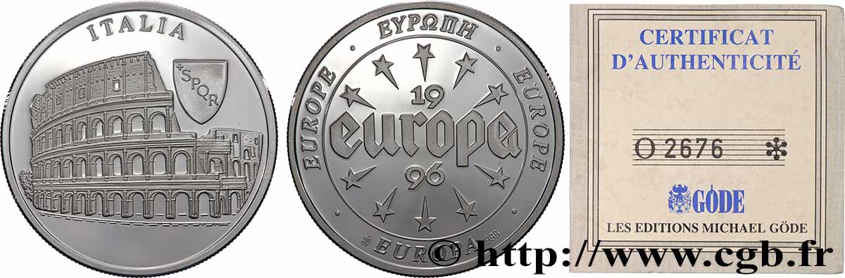 V REPUBLIC Médaille, Europe, Colisée de Rome Proof set