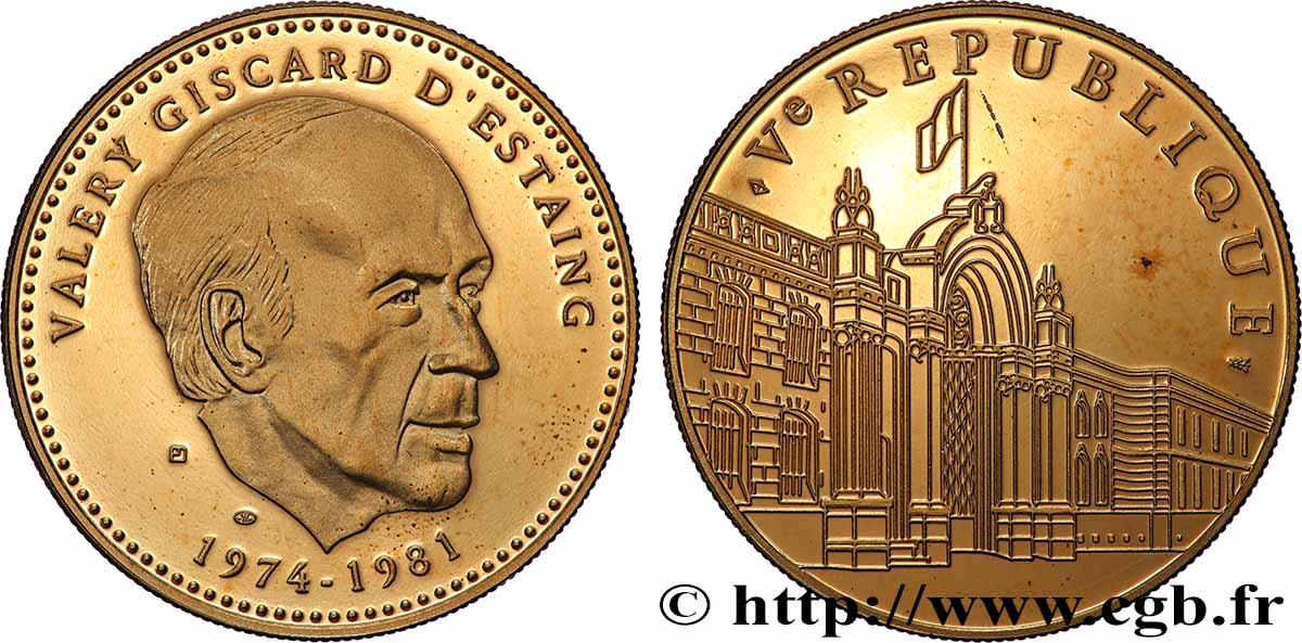 FUNFTE FRANZOSISCHE REPUBLIK Médaille, Valéry Giscard d’Estaing VZ