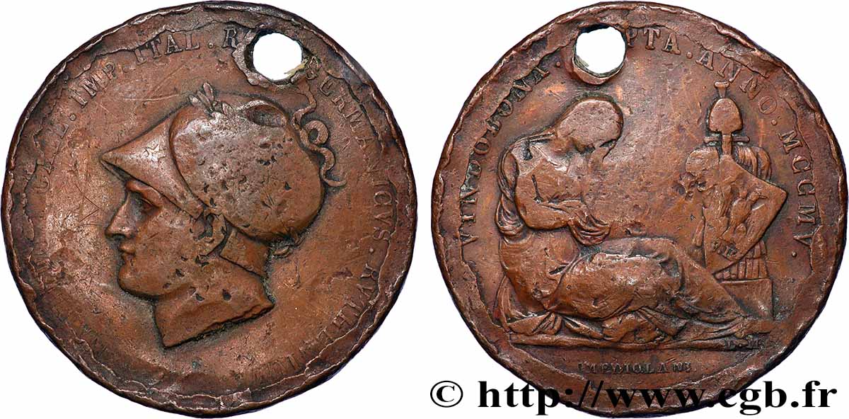 PREMIER EMPIRE / FIRST FRENCH EMPIRE Médaille, Prise de Vienne VG