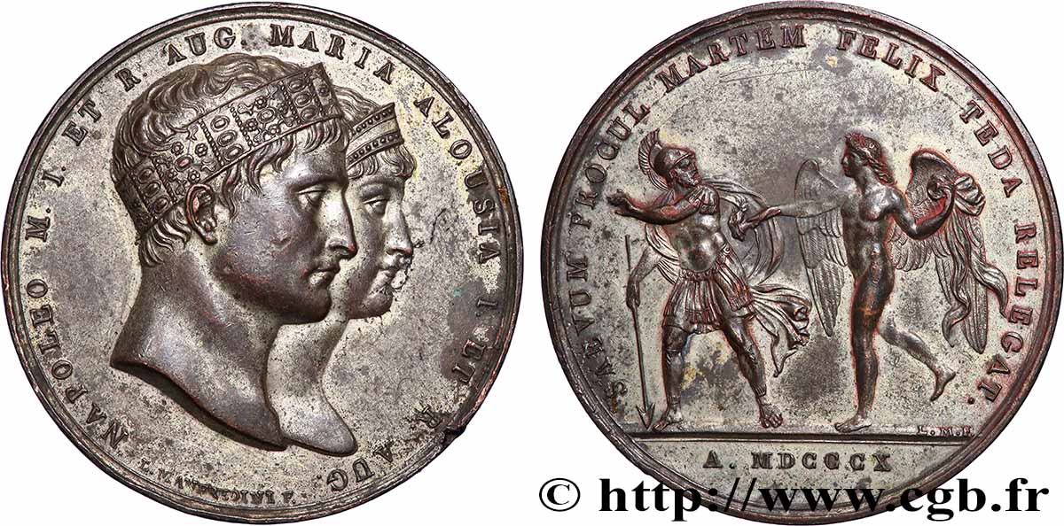 NAPOLEON&nbsp;S EMPIRE Médaille, Mariage de Napoléon Ier et Marie-Louise d’Autriche XF
