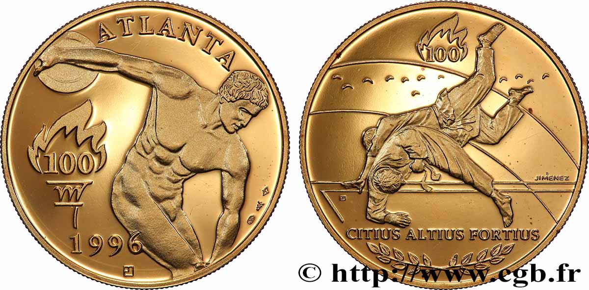 JEUX OLYMPIQUES Médaille, Jeux Olympiques d&nbsp;été d&nbsp;Atlanta, Judo fVZ