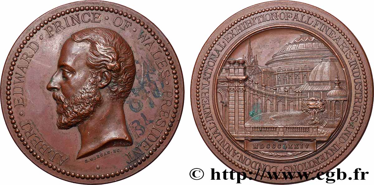 GROßBRITANNIEN - VICTORIA Médaille, Prince Albert, Exposition internationale des arts et industrie fVZ