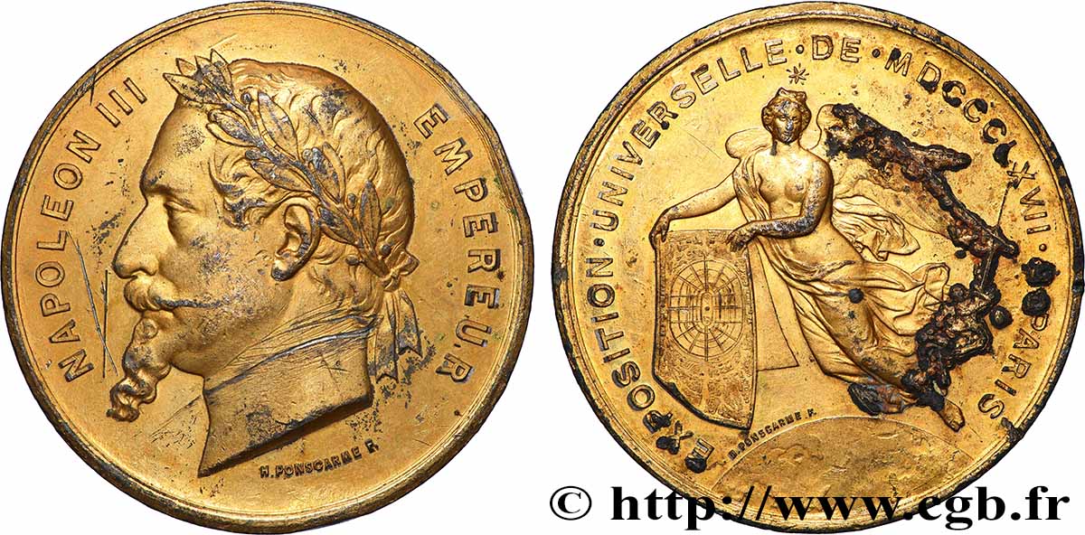 SEGUNDO IMPERIO FRANCES Médaille, Exposition universelle MBC