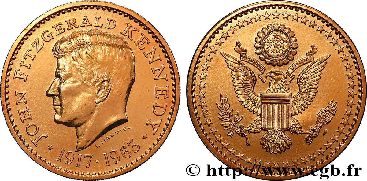 UNITED STATES OF AMERICA Médaille, John Fitzgerald Kennedy AU