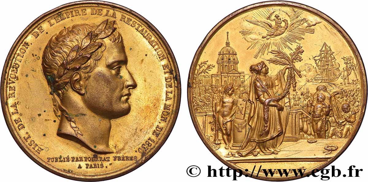 LOUIS-PHILIPPE Ier Médaille pour l’ouvrage de L. Vivien, retour des cendres de Napoléon Ier TTB/TTB+
