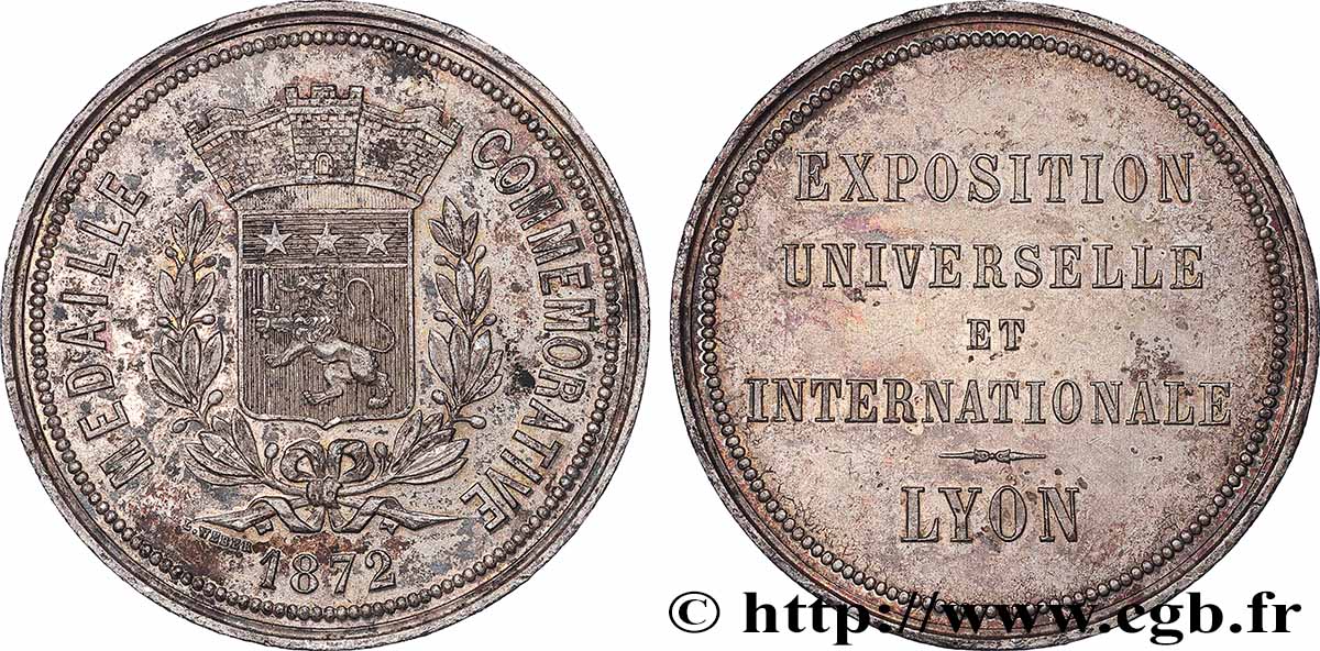 III REPUBLIC Médaille commémorative, Exposition Universelle Internationale XF